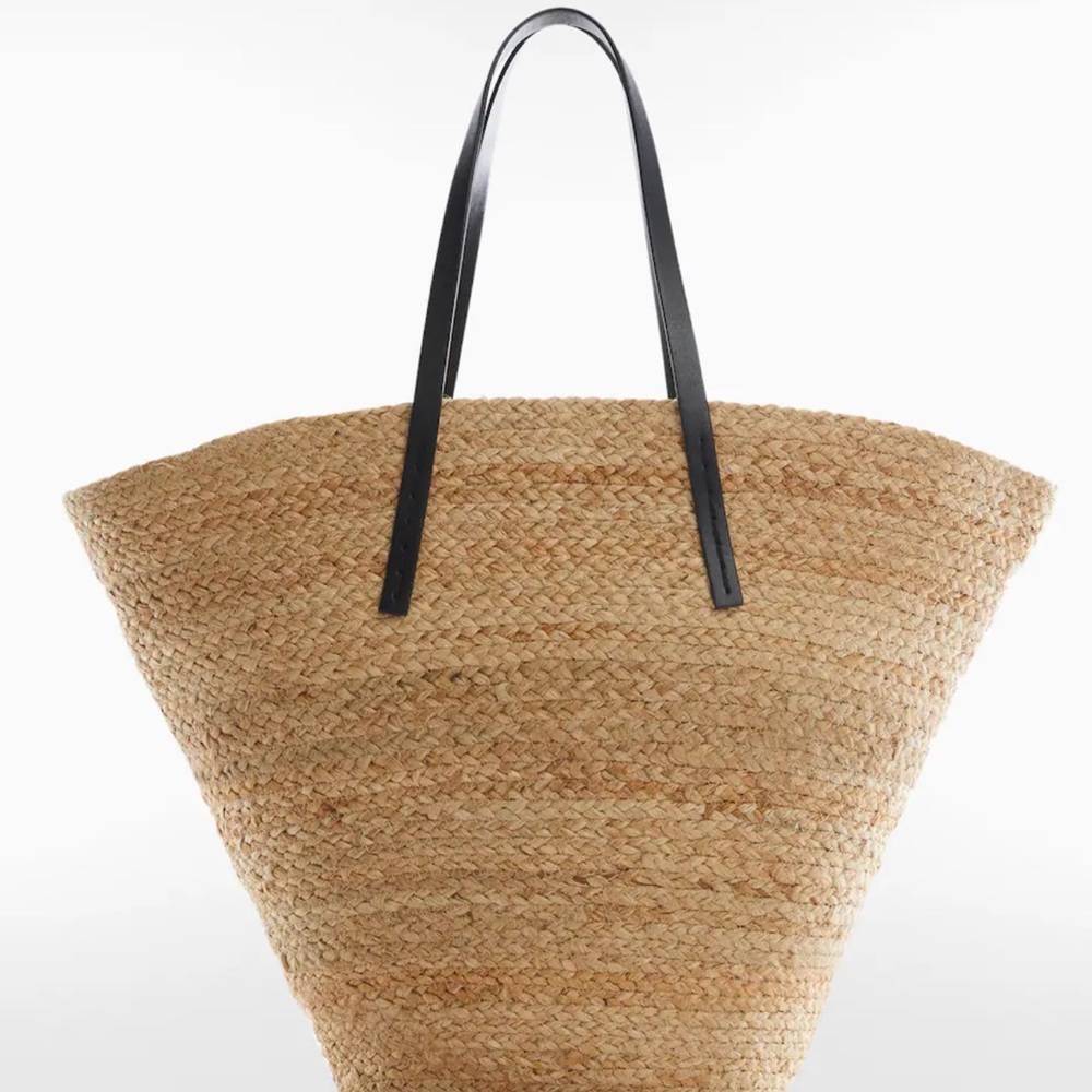 MANGO Jute basket bag
